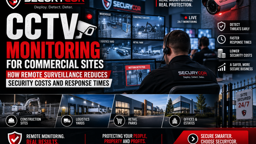 CCTV Monitoring for Commercial Sites: How Remote Surveillance Reduces Security Costs and Response Times